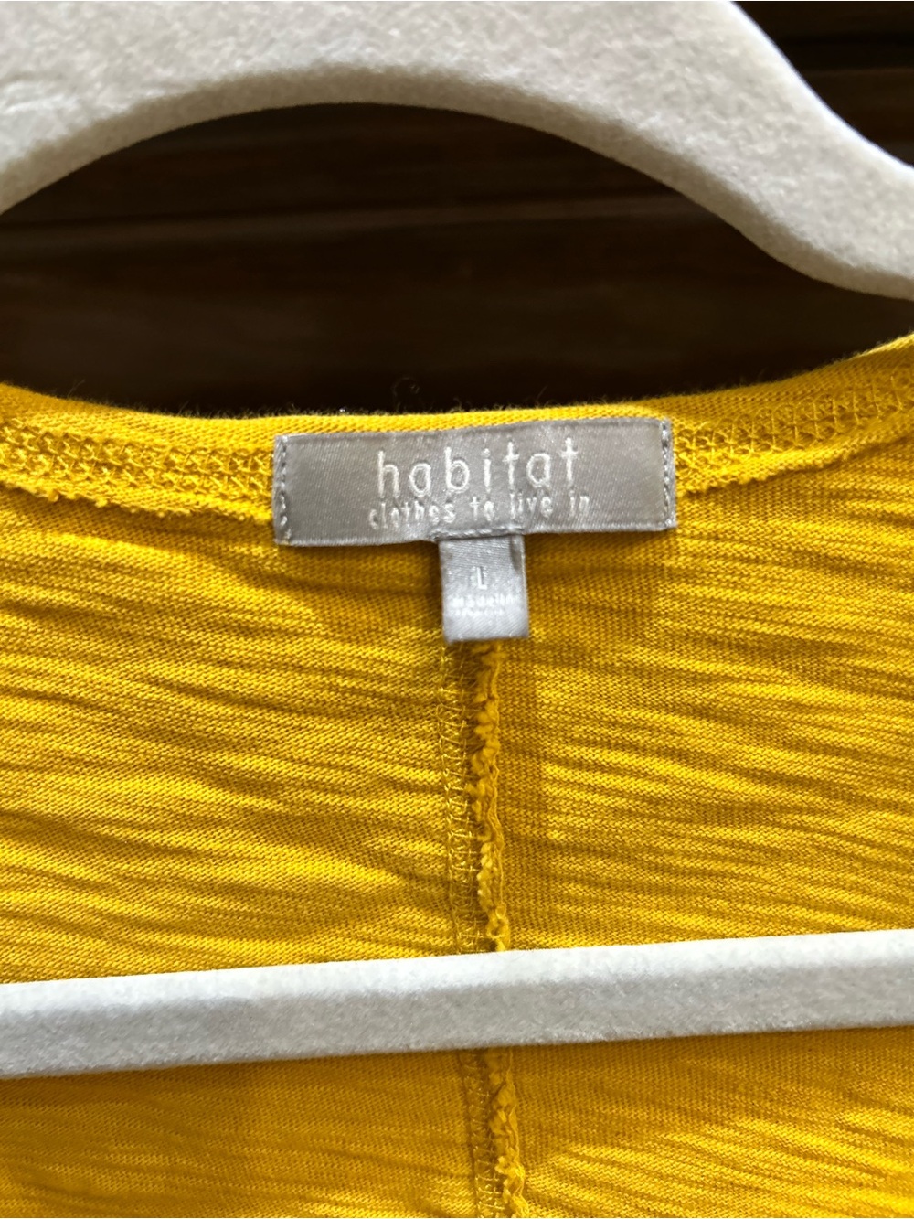 Habitat Mustard Yellow Button-Front Women's Cardigan EUC - Picture 2 of 4